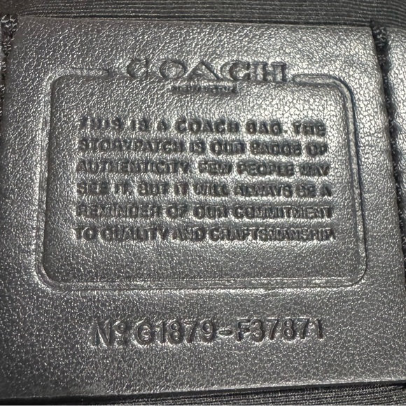 Coach Town Tote Metallic Gunmetal - Picture 3 of 7